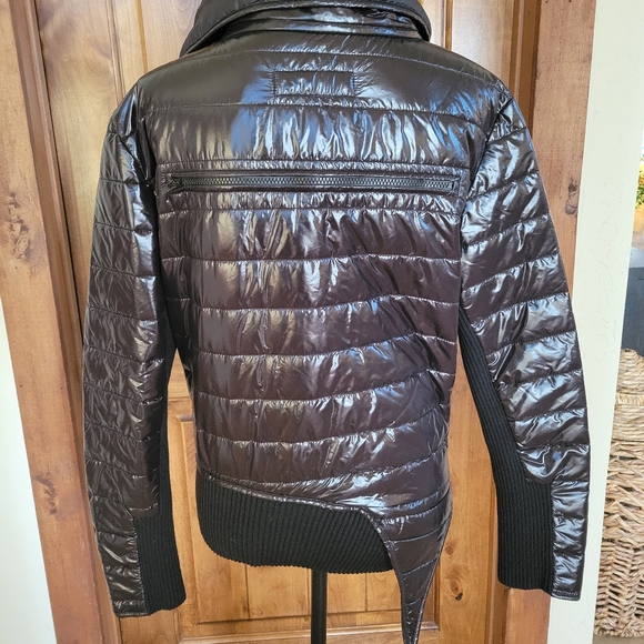 Demobaza Black Puffer Coat Jacket M/L - Picture 3 of 9